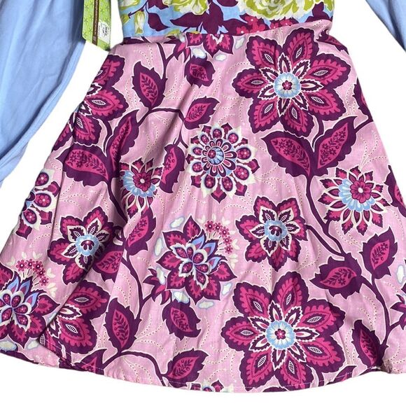 Moxie and Mabel piper dress long sleeved floral bohemian 7 NWT - Picture 5 of 9